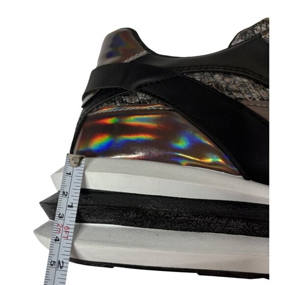 UNILADY / Franky-2 / Reflective / Snakeskin/  Sneakers Size US 10 - Picture 5 of 7